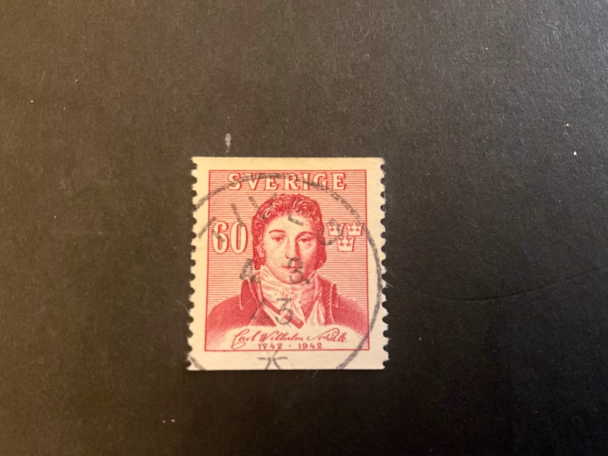 Scheele facit nr 343 lyxstämplat TIVED