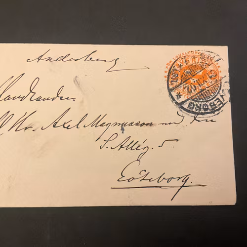 Brev stämplat Göreborg