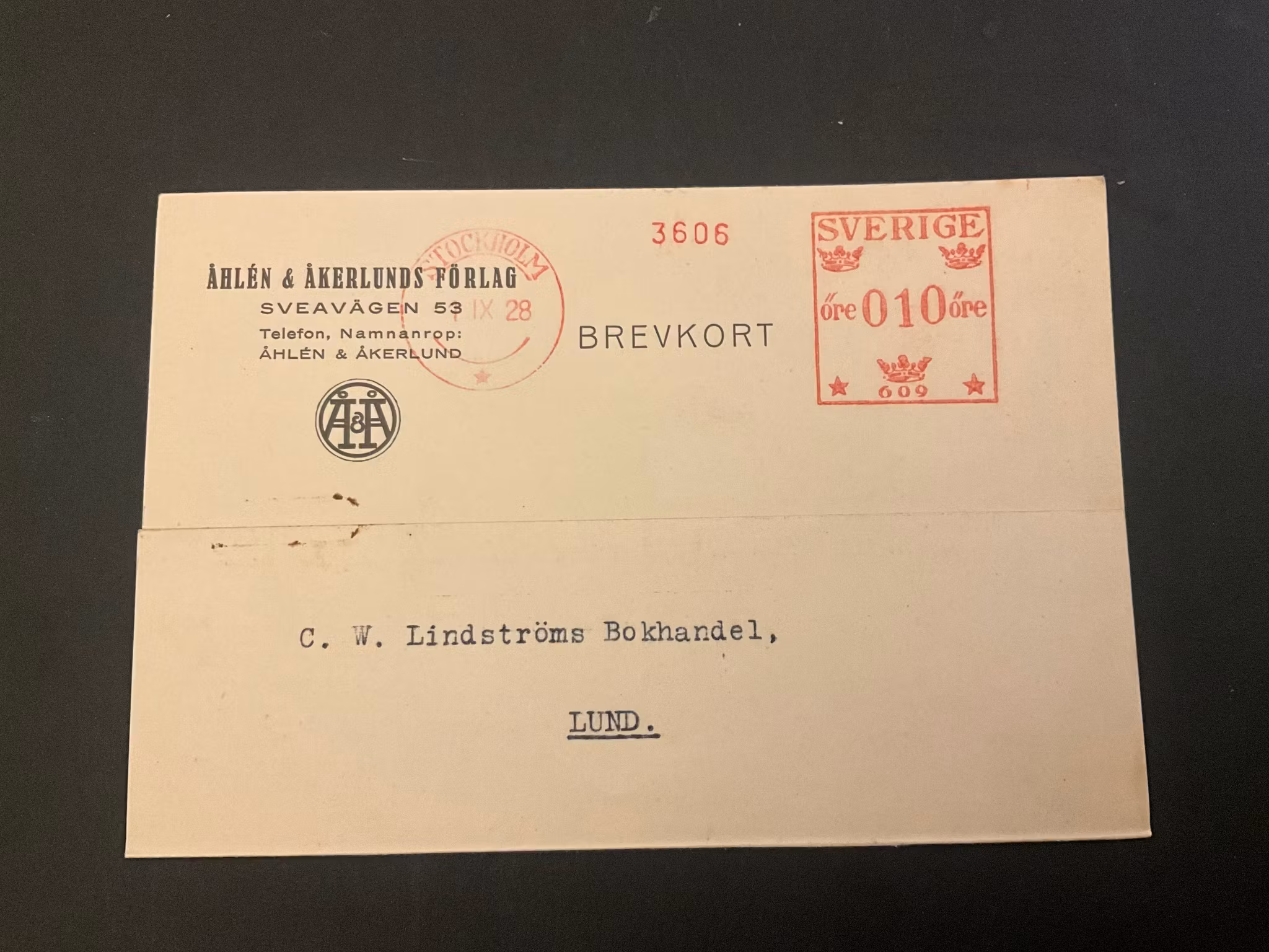 Brevkort 10 öre