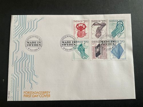 Made in Sweden facit nr 1299-1304 FDC