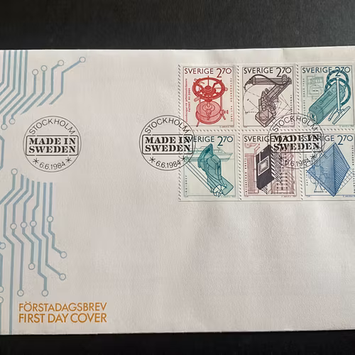 Made in Sweden facit nr 1299-1304 FDC