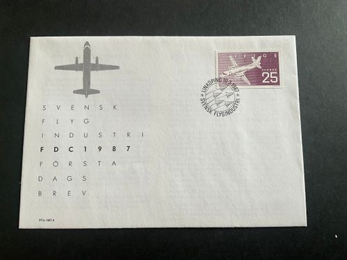 FDC Svensk Flygindustri facit nr 1444