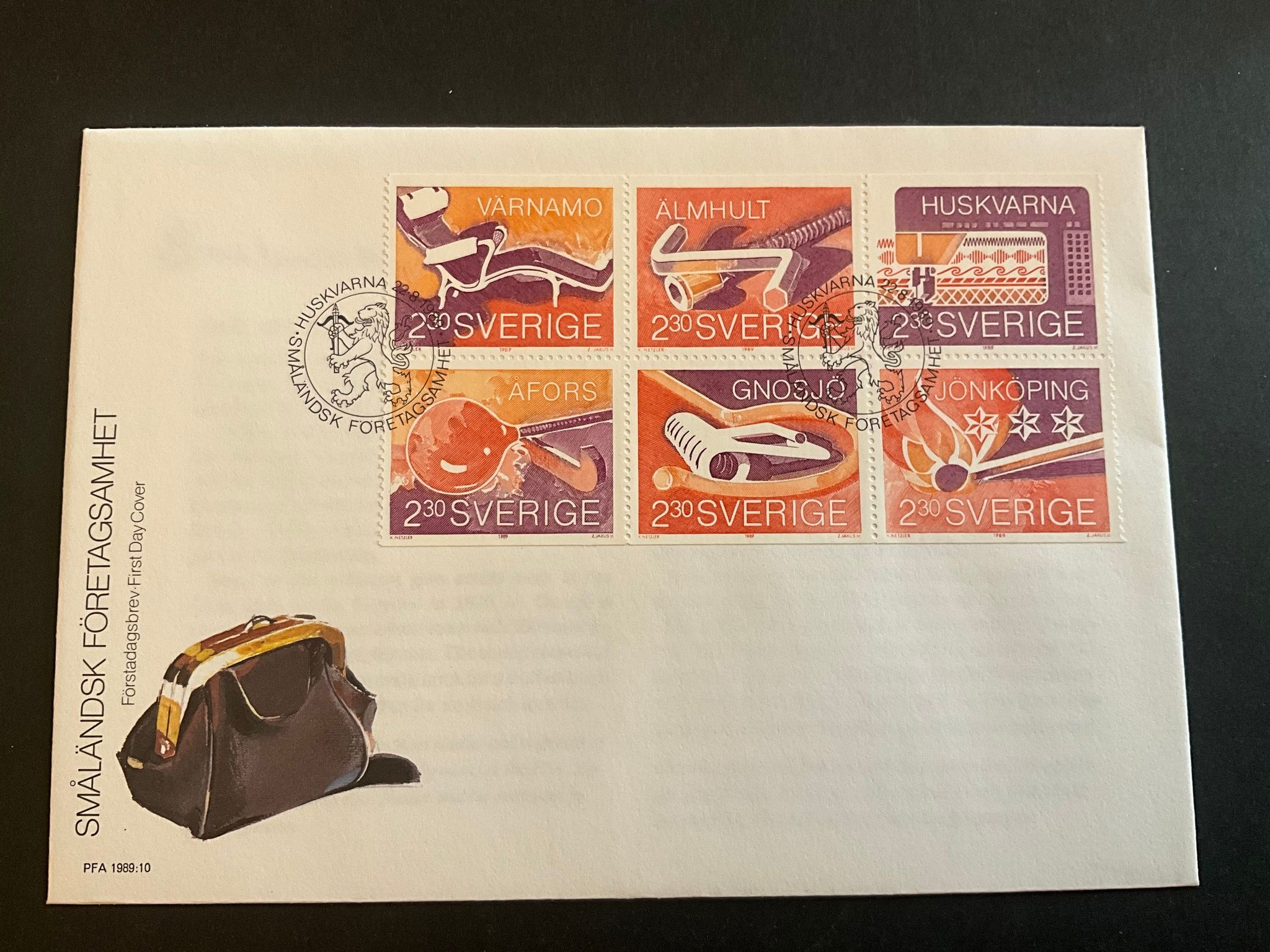 FDC Småländsk företagarverksamhet facit nr 1570-1575