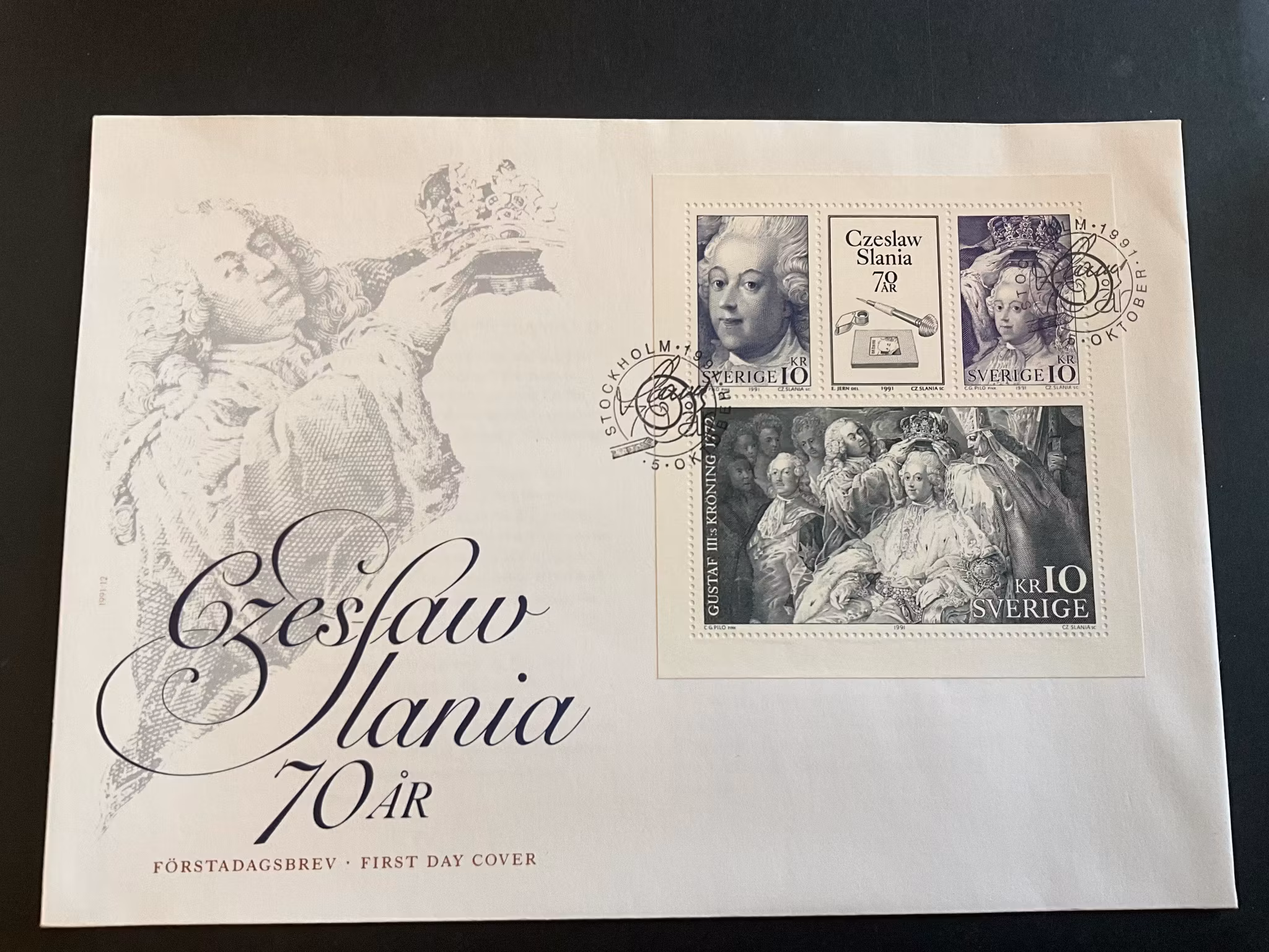 FDC Czeslaw Slania facit nr 1705-1707