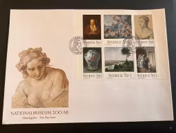 FDC Nationalmuseum 200 år facit nr 1749-1754