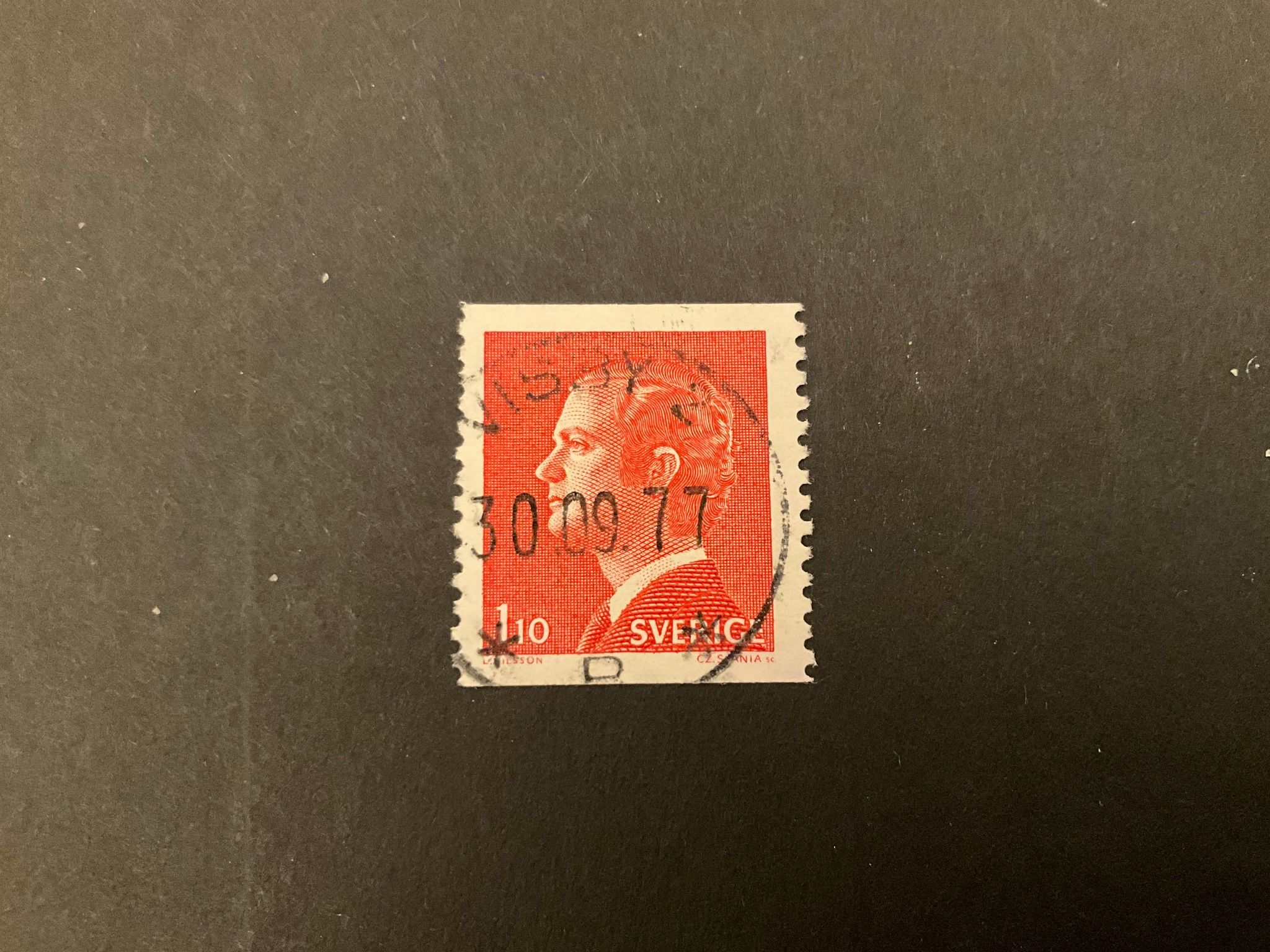 Carl XVI Gustaf Typ I facit 919 A V2 praktstämplat VISBY 2