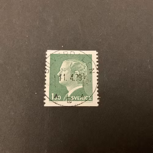 Carl XVI Gustaf typ I facit 952 A lyxstämplat SILVERDALEN