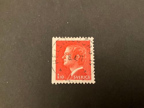 Carl XVI Gustaf typ I facit nr 919 B1 lyxstämplat HELSINGBORG 19