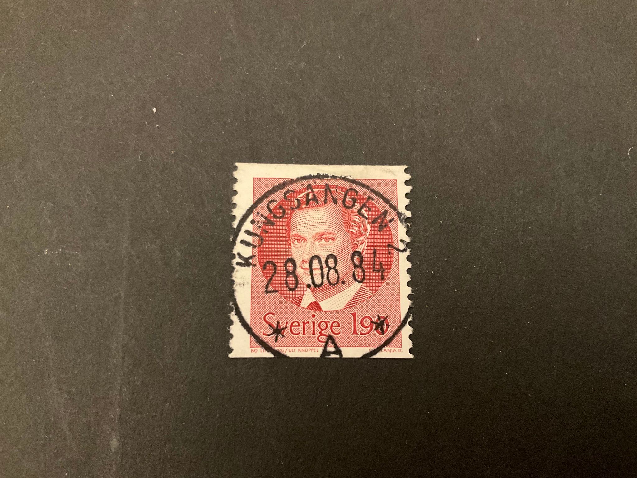 Carl XVI Gustaf typ II facit nr 1289 lyxstämplat KUNGSÄNGEN 2
