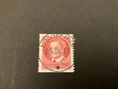 Carl XVI Gustaf typ II facit 1289 lyxstämplat BORGAFJÄLL