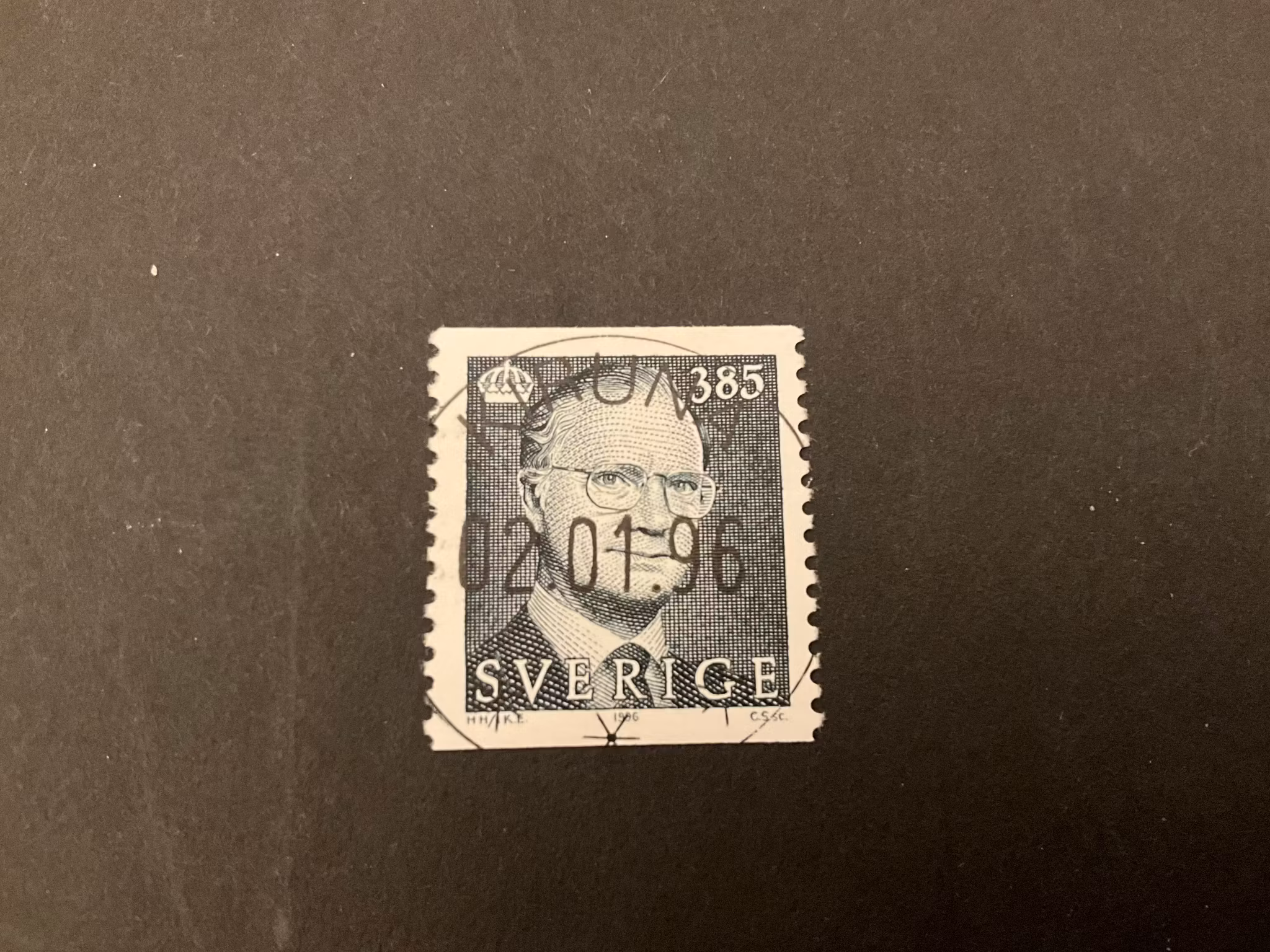 Carl XVI Gustaf typ V facit nr 1938 lyxstämplat KIRUNA