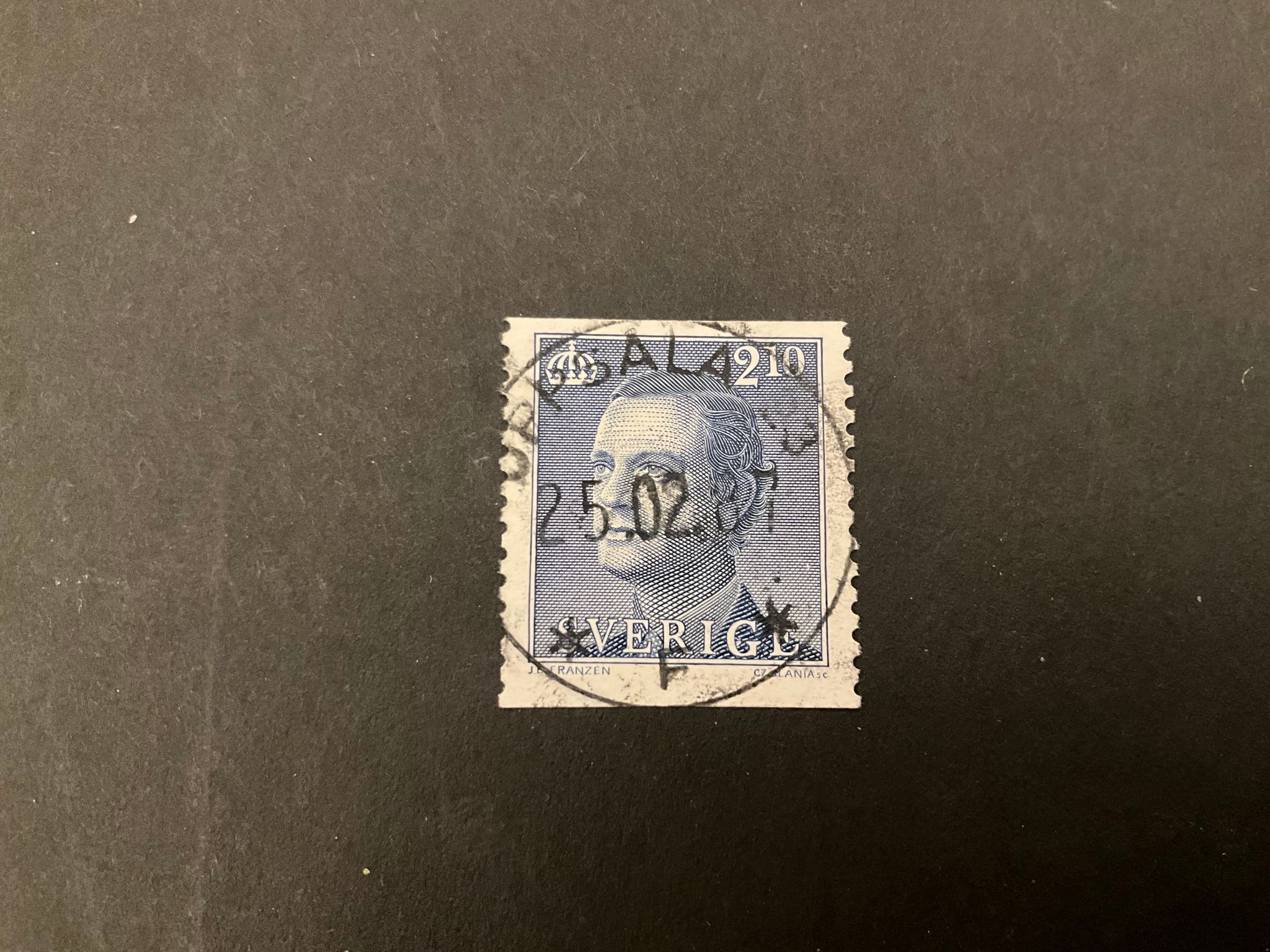 Carl XVI Gustaf typ III facit nr 1386 lyxstämplat UPPSALA 23