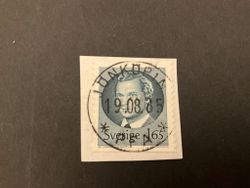 Carl XVI Gustaf typ II facit 1166 lyxstämplat på klipp JÖNKÖPING