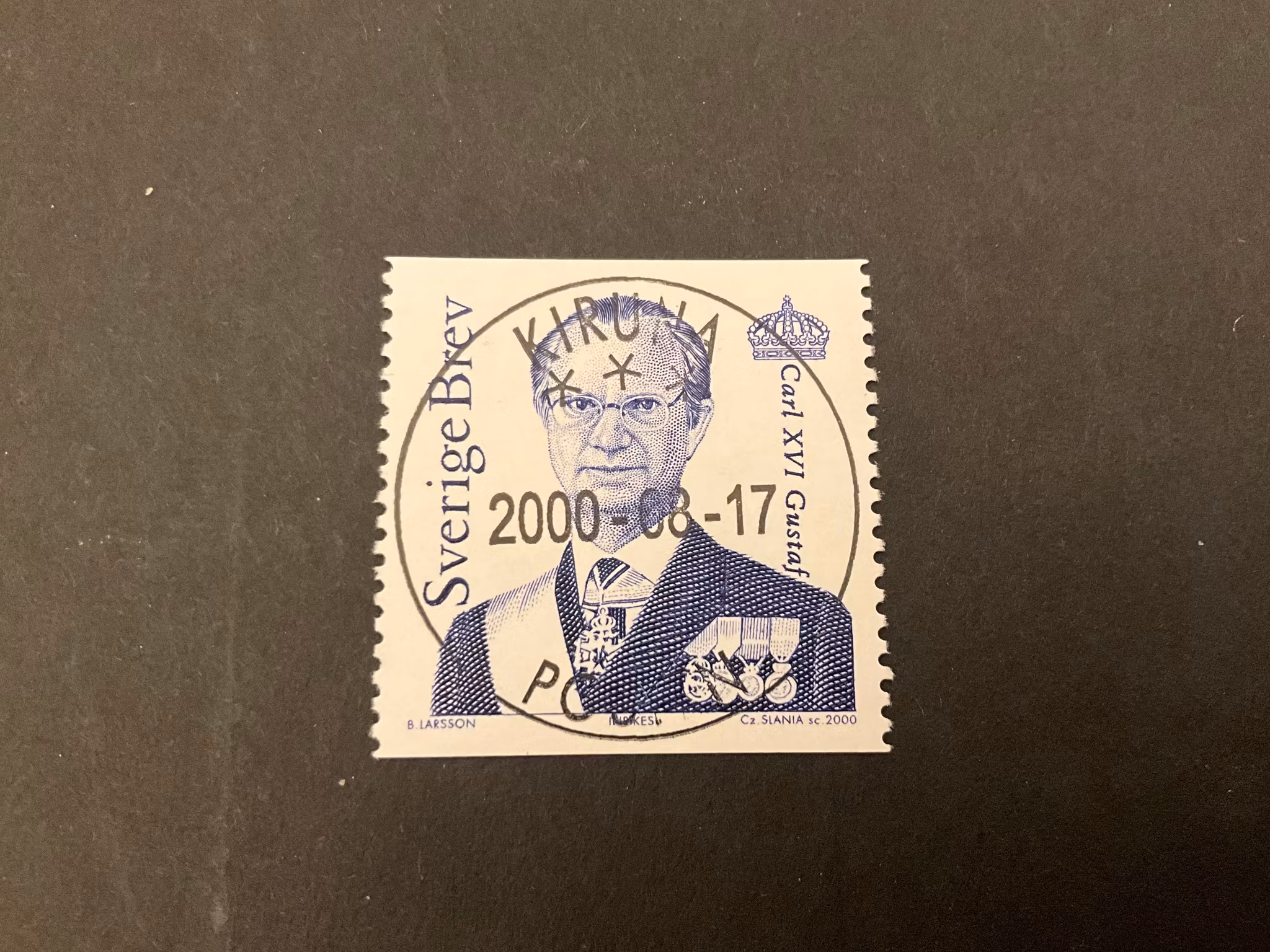 Carl XVI Gustaf facit 2209 lyxstämplat KIRUNA