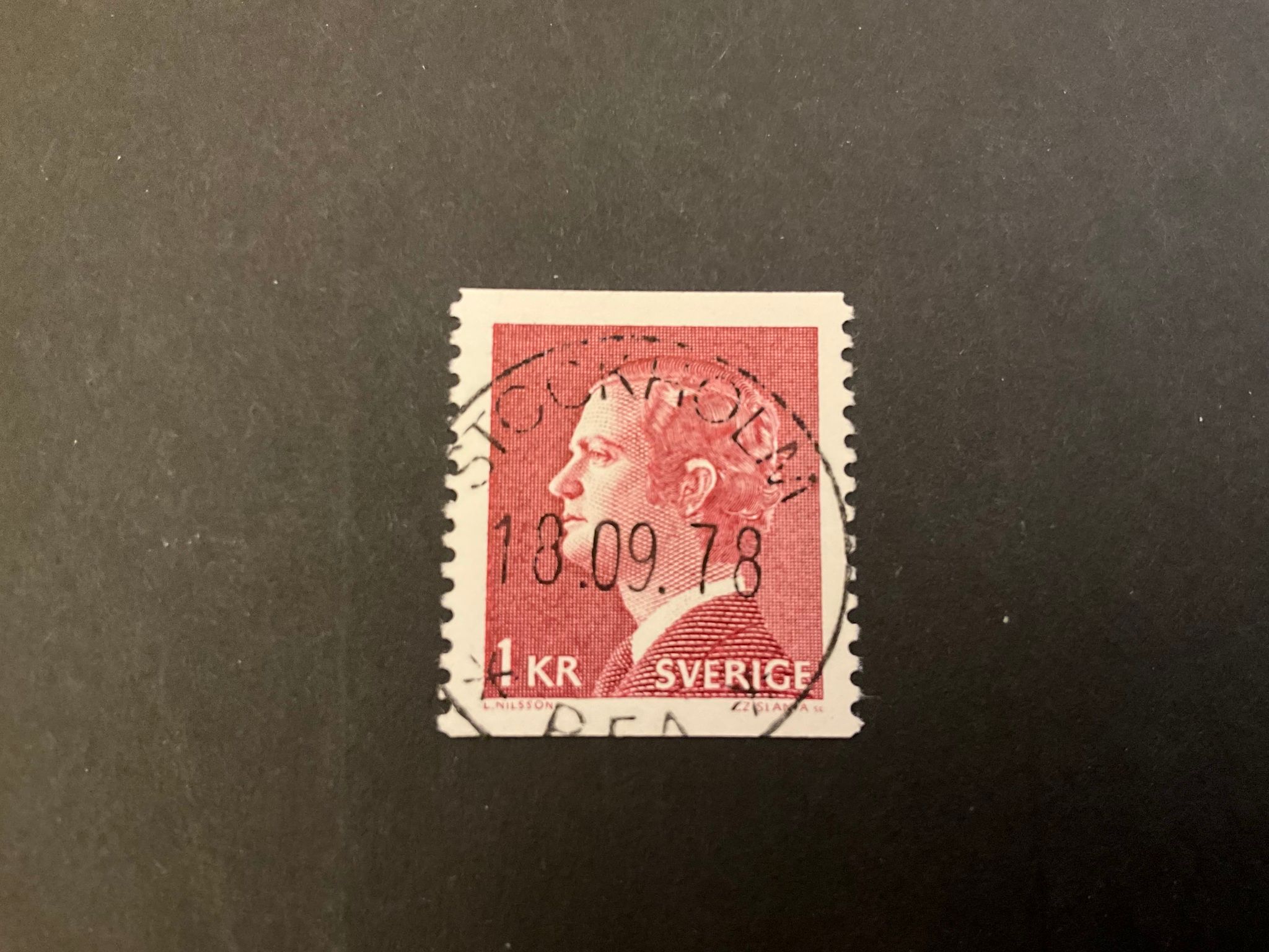 Carl XBI Gustaf typ I facit nr 870A lyxstämplat STOCKHOLM