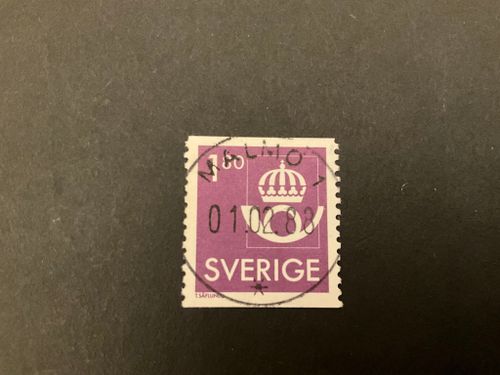 Postens emblem facit 1435 lyxstämplat MALMÖ 1