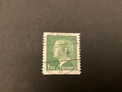 Carl XVI Gustaf typ I facit 952 A lyxstämplat GÖTEBORG 1
