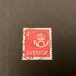 Postens emblem facit 1335 praktstämplat RAMNÄS