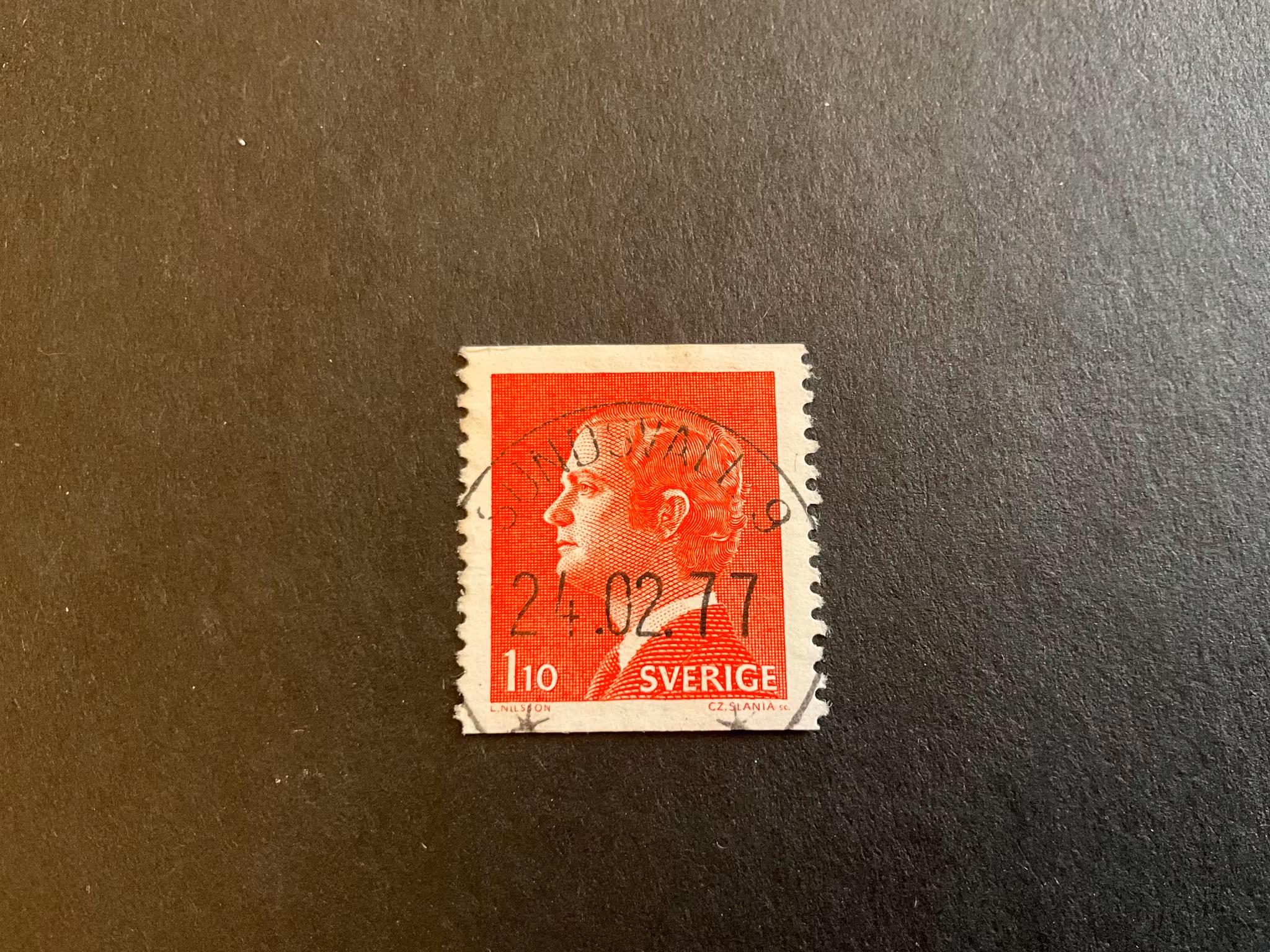 Carl XVI Gustaf typ I facit 919 A praktstämplat SUNDSVALL 9