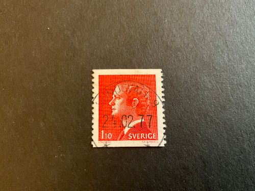 Carl XVI Gustaf typ I facit 919 A praktstämplat SUNDSVALL 9