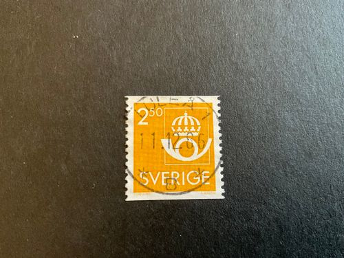 Postens emblem facit 1334 lyxstämplat LULEÅ 1