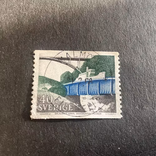 Dalslands kanal facit 620 A lyxstämplat MALMÖ 1