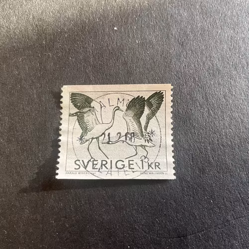 Trandans facit nr 621 lyxstämplat MALMÖ 1