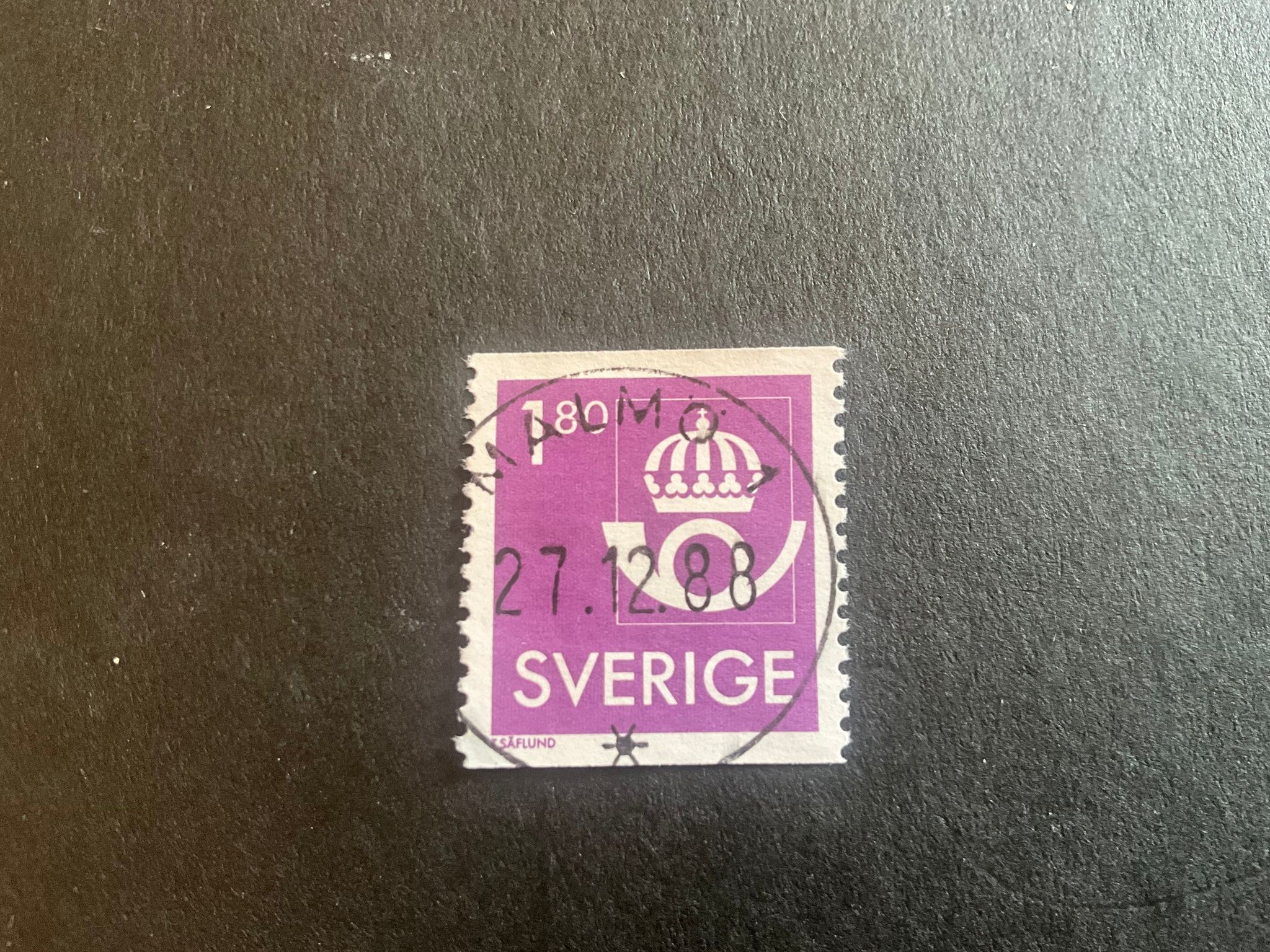 Postens emblem facit nr 1435 lyxstämplat MALMÖ 1