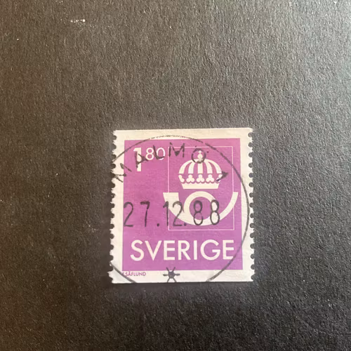 Postens emblem facit nr 1435 lyxstämplat MALMÖ 1