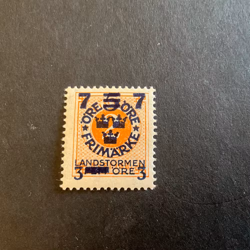 Landstormen III facit nr 126 cz postfriskt märke