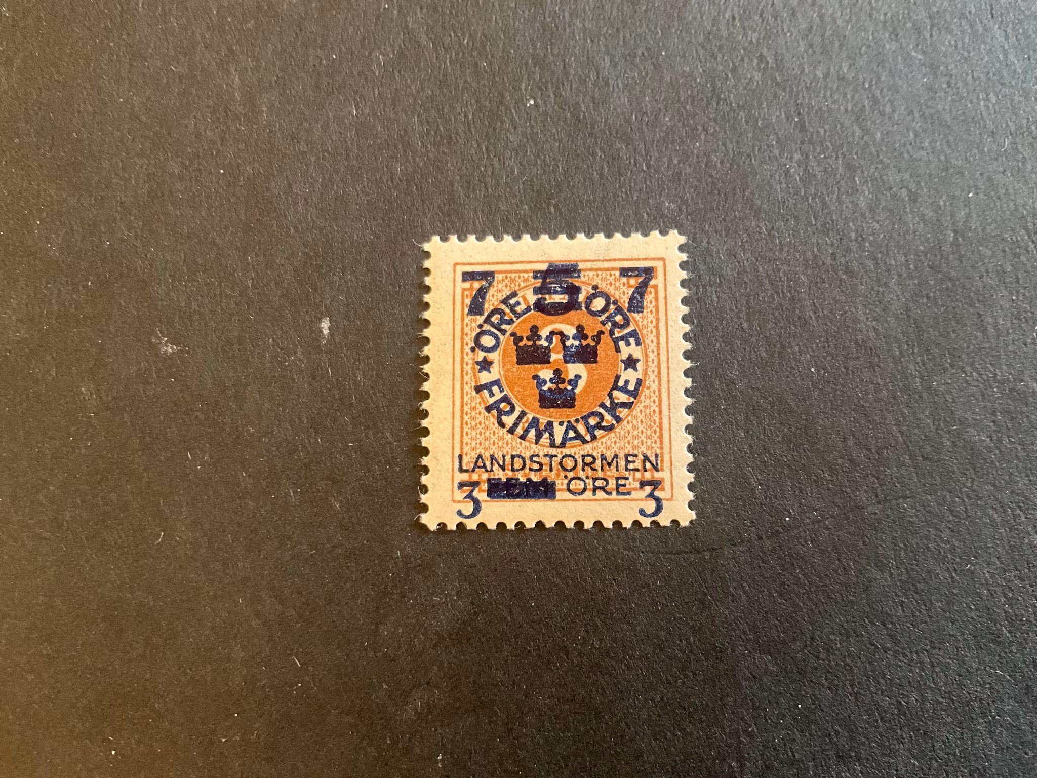 Landstormen III facit nr 127 cz postfriskt märke