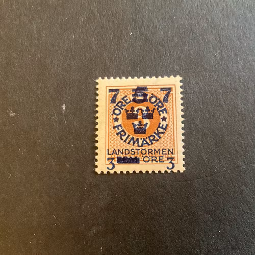 Landstormen III facit nr 127 cz postfriskt märke