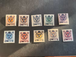 Landstormen III facit nr 126-135 komplett postfrisk serie