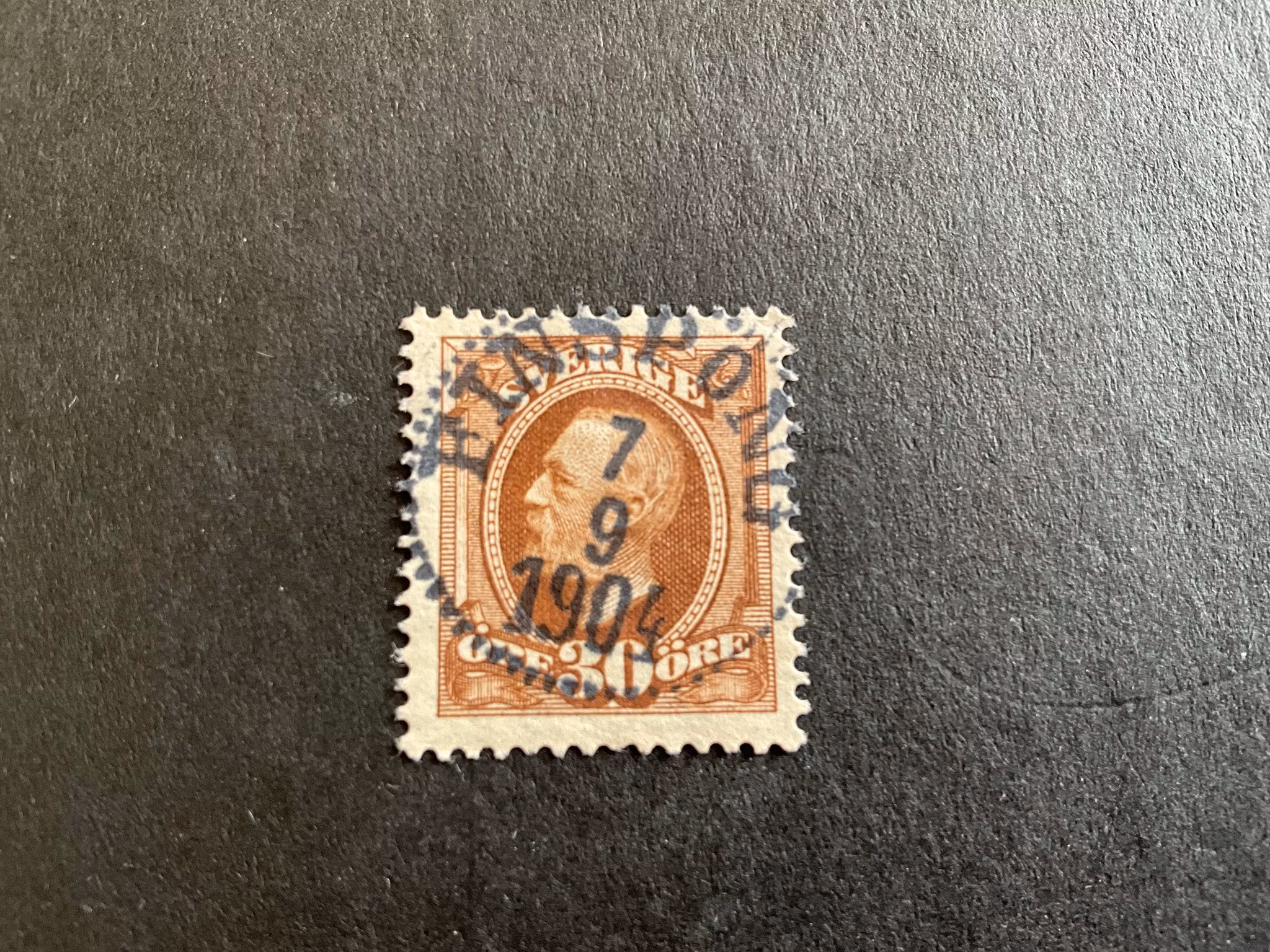 Oscar II facit 58 praktstämplat FINSPONG