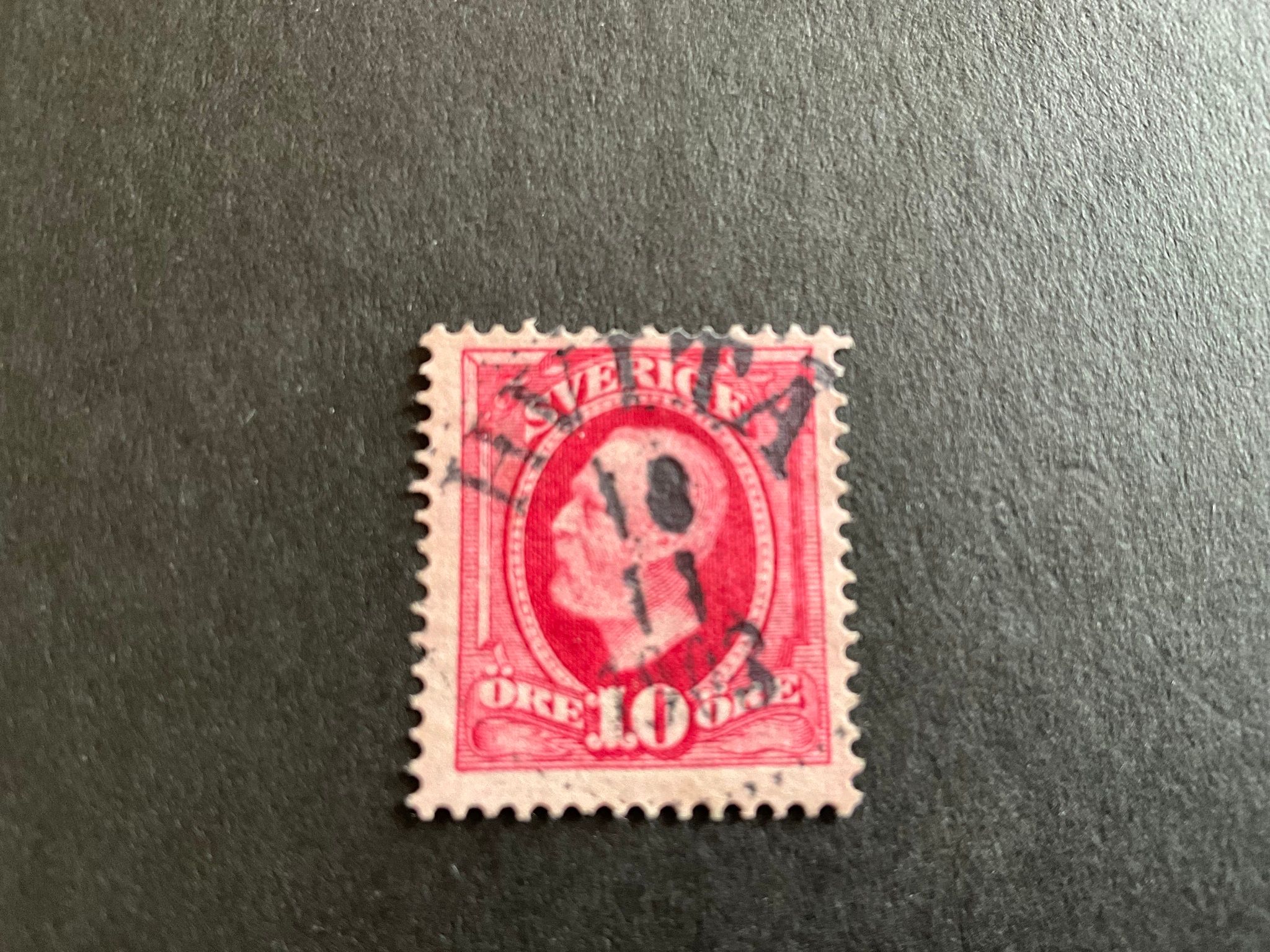 Oscar II facit 54 praktstämplat HVITÅ