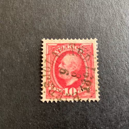 Oscar II facit 54 praktstämplat BJERSJÖLAGÅRD