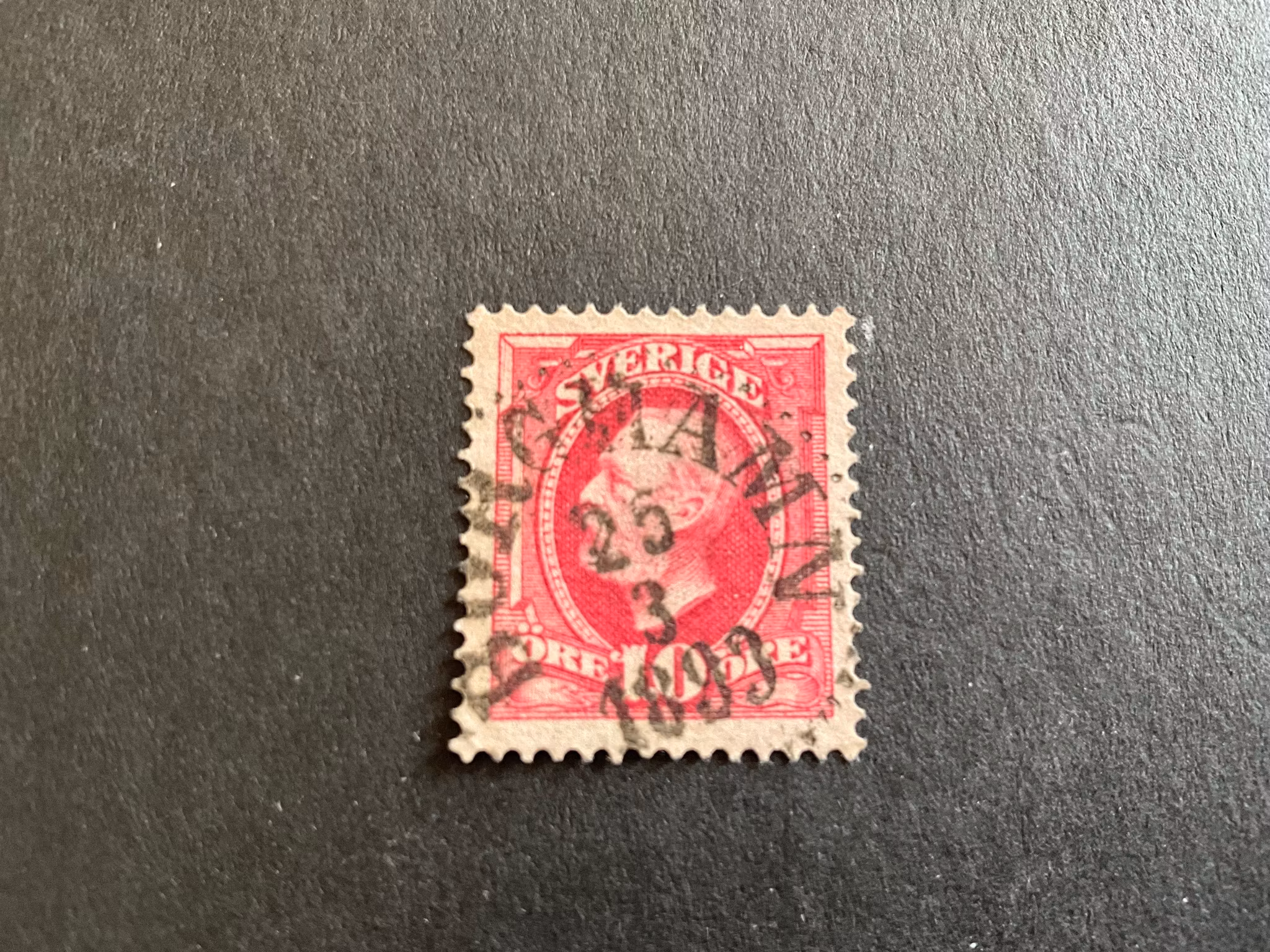 Oscar II facit 54 praktstämplat BORGHAMN