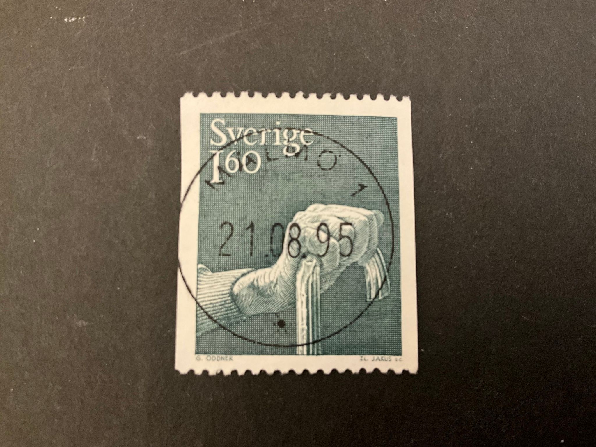 Ta hand om facit nr 1121 lyxstämplat MALMÖ 1