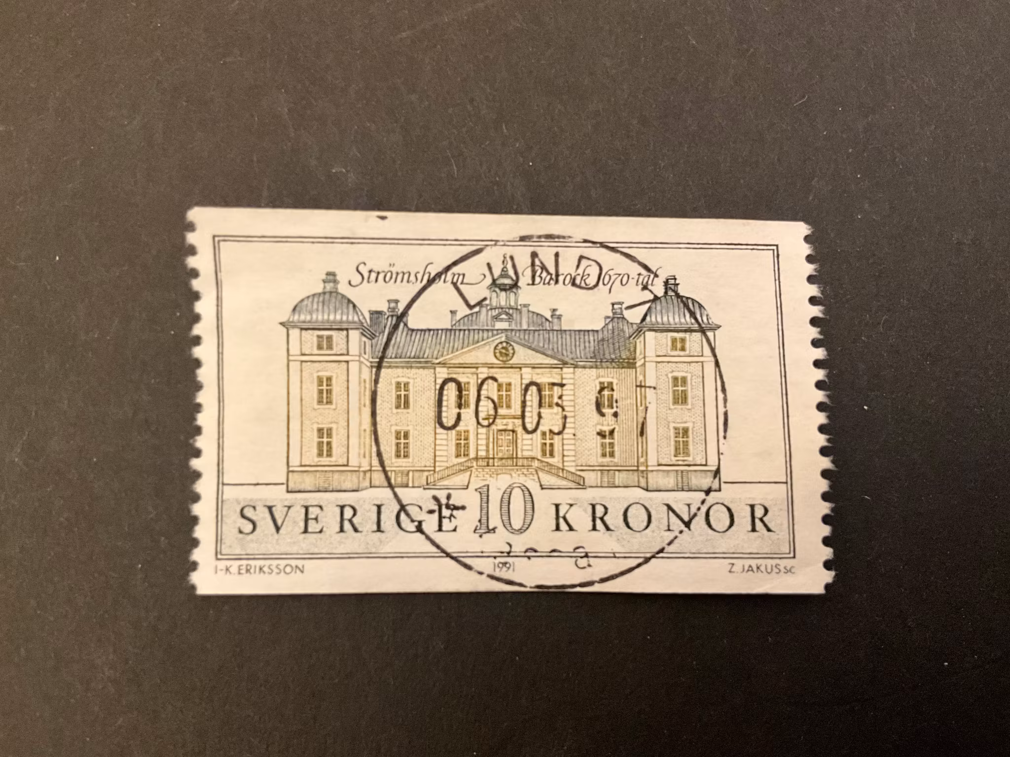 Strömsholm facit nr 1701 lyxstämplat LUND 7