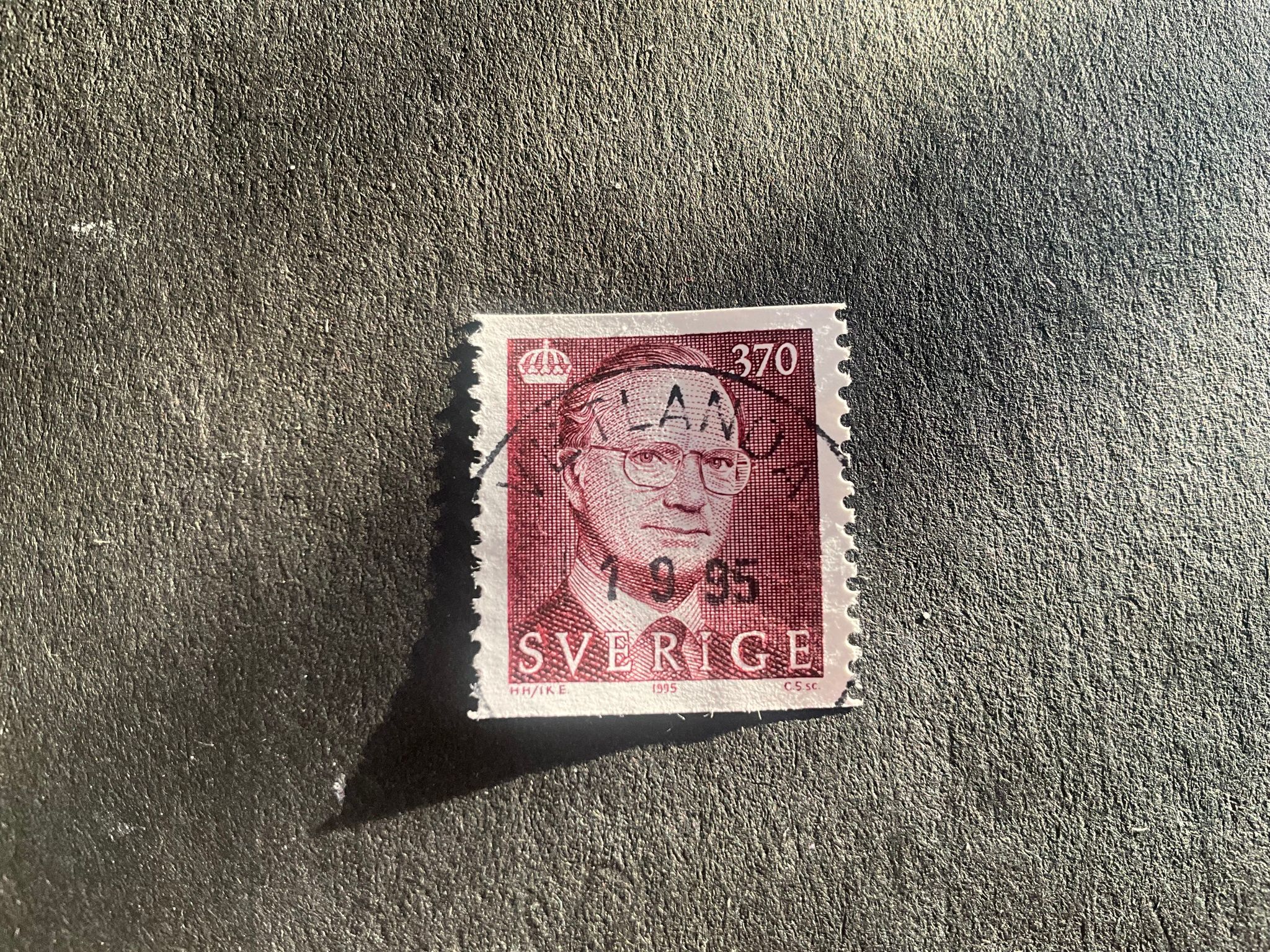Carl XVI Gustaf typ V facit nr 1876 praktstämplat VETLANDA