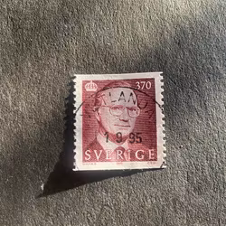 Carl XVI Gustaf typ V facit nr 1876 praktstämplat VETLANDA