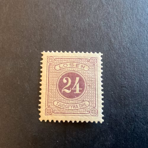 Lösen T 13 facit L 17 d postfriskt mårke prakt