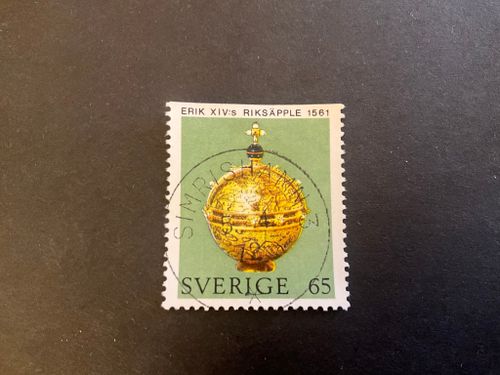 Riksregalierna facit nr 743 B1 lyxstämplat SIMRISHAMN 3