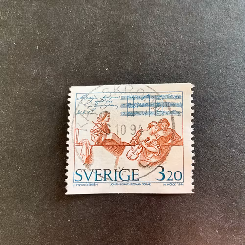 J H Roman facit nr 1857 lyxstämplat KARLSKRONA