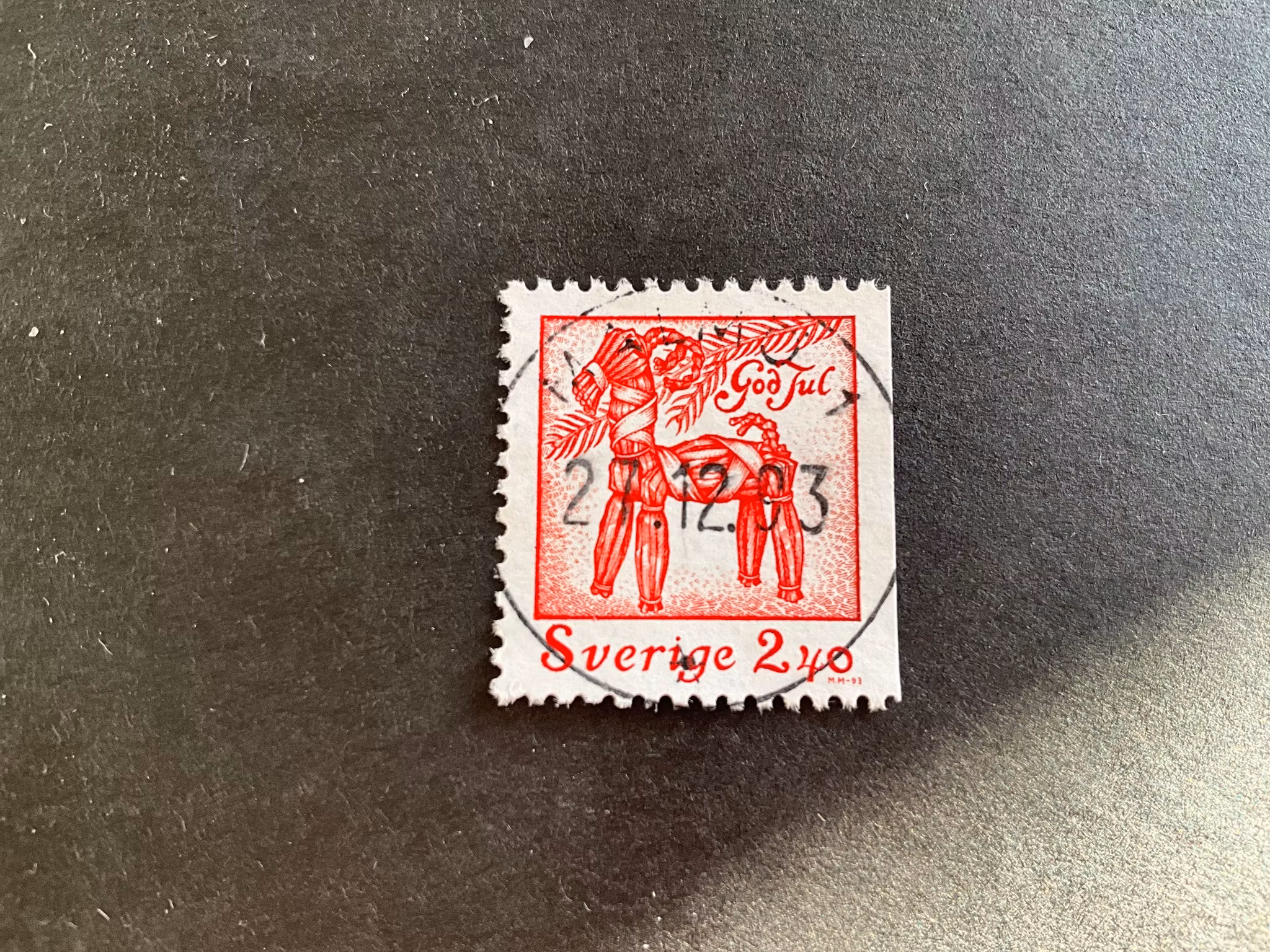 Inrikes julpost 1993 facit nr 1817 lyxstämplat MALMÖ 1