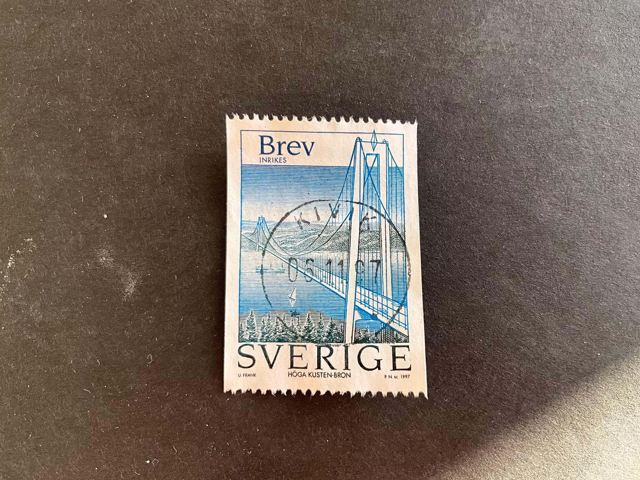 Höga kusten bron facit nr 2027 lyxstämplat KIVIK