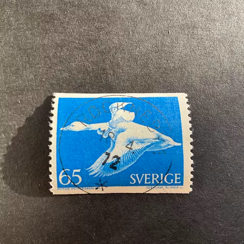 Nils Holgersson facit nr 750 A V1 praktstämplat ROCKENBY