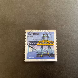 Öresundsbron byggs facit nr 2115 praktstämplat POSTEN SVERIGE