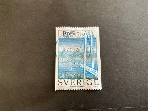 Höga kustenbron facit nr 2027 praktstämplat POSTEN  SVERIGE