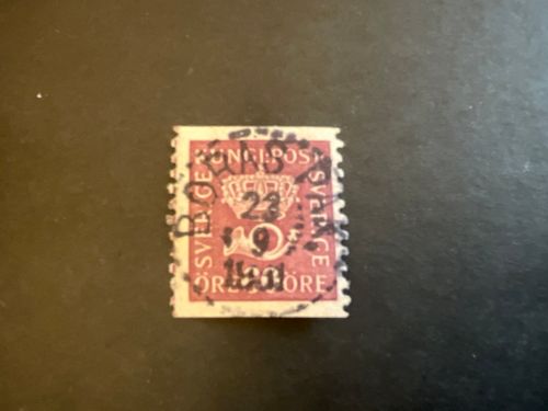 Postemblem facit 162 lyxstämplat BORÅS PAK. Med lödksrvslinje